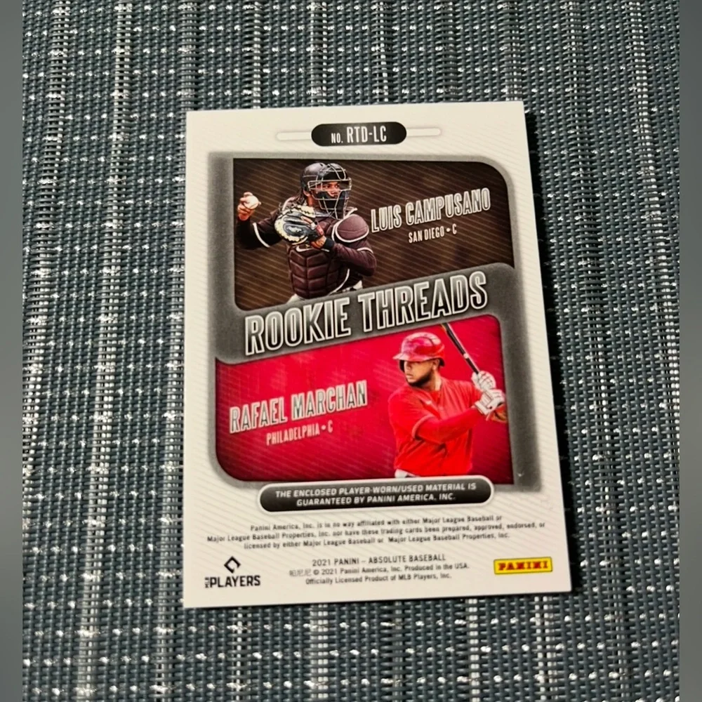 Num Patch Duo RC: 006/199 & ⚾️ DUO Absolute Baseball RC Threads #RTS-LC